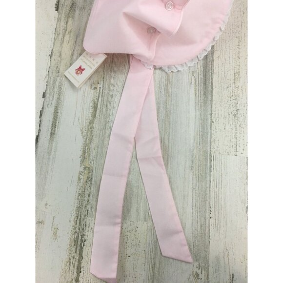 The Beaufort Bonnet Company XL 3T 4T Bellefaire Bonnet Pink Eyelet Lace Girls - Picture 12 of 14